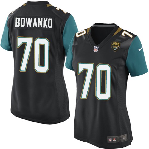 Women's Game Luke Bowanko Nike Jersey Black Alternate - #70 NFL Jacksonville Jaguars